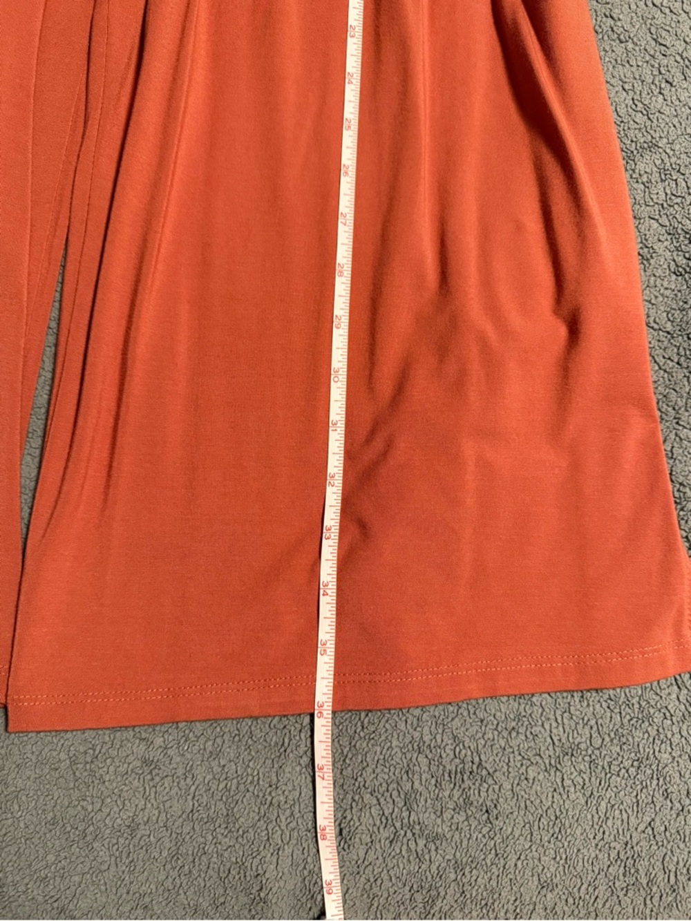 FIGHTING EEL: FE BASICS Orange Wide Leg Palazzo Pants - Picture 7 of 9